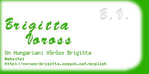 brigitta voross business card