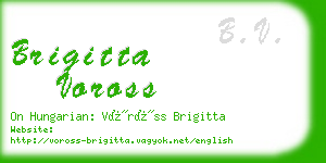 brigitta voross business card